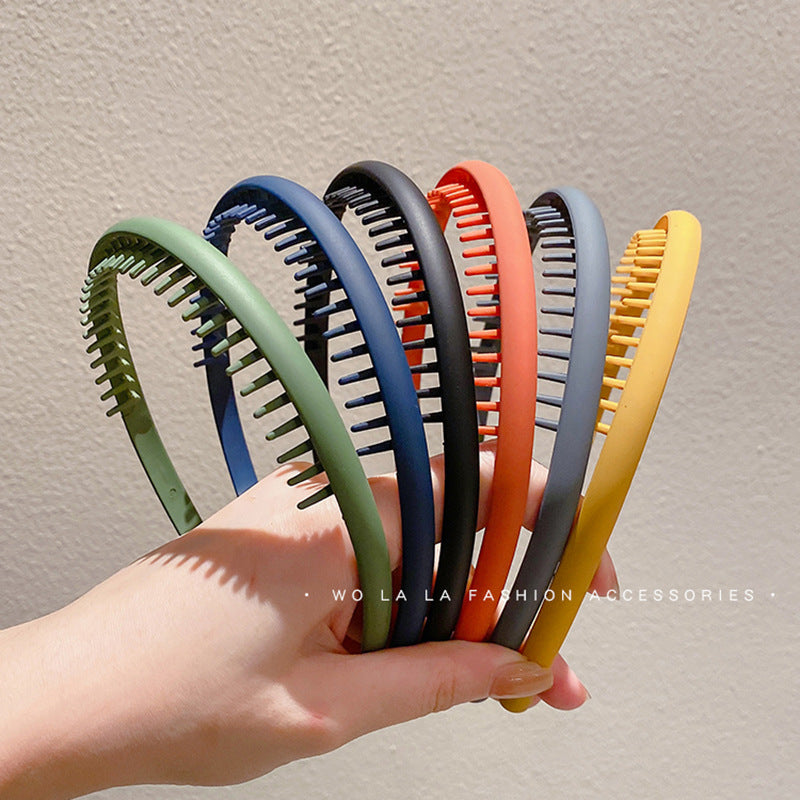 Wash Face Apply Mask Special Hair Band Non-slip Toothed Hair Pressure Hair Band Hair Clamp Internet Popular 2024 Women's Headwear Hair Bundle - image 2