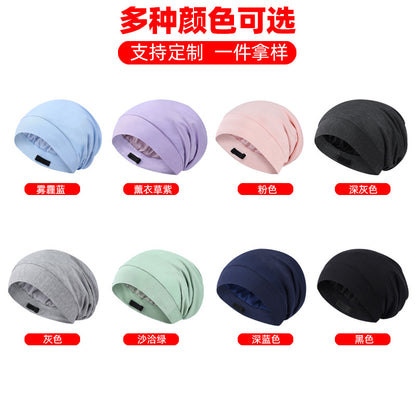 Cross-Border Double-Layer Adjustable Satin Imitation Silk Hair Care Cap, Silk Makeup Cap, Headscarf Cap, Night Cap, Hair Accessory - image 5
