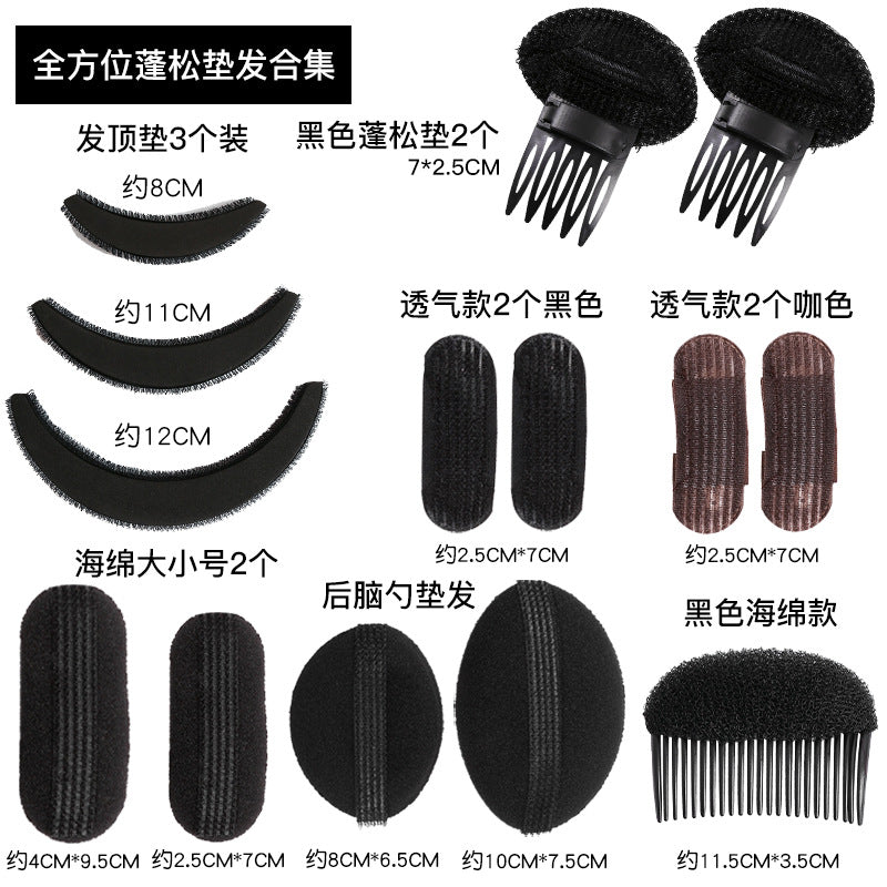 Hair fluffy artifact heightening cranial invisible hairpin hair pad head hair root bangs clip headdress pad hair clip - image 3