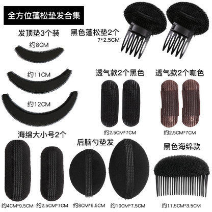 Hair fluffy artifact heightening cranial invisible hairpin hair pad head hair root bangs clip headdress pad hair clip - image 3