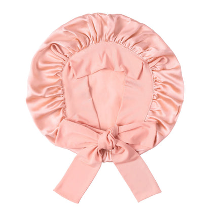 Cross-Border Silk Elastic Band Sleep Cap, Silk Sleep Cap, Real Silk Postpartum Cap, Hair Care Cap, Real Silk Shower Cap, Custom-Made - image 5