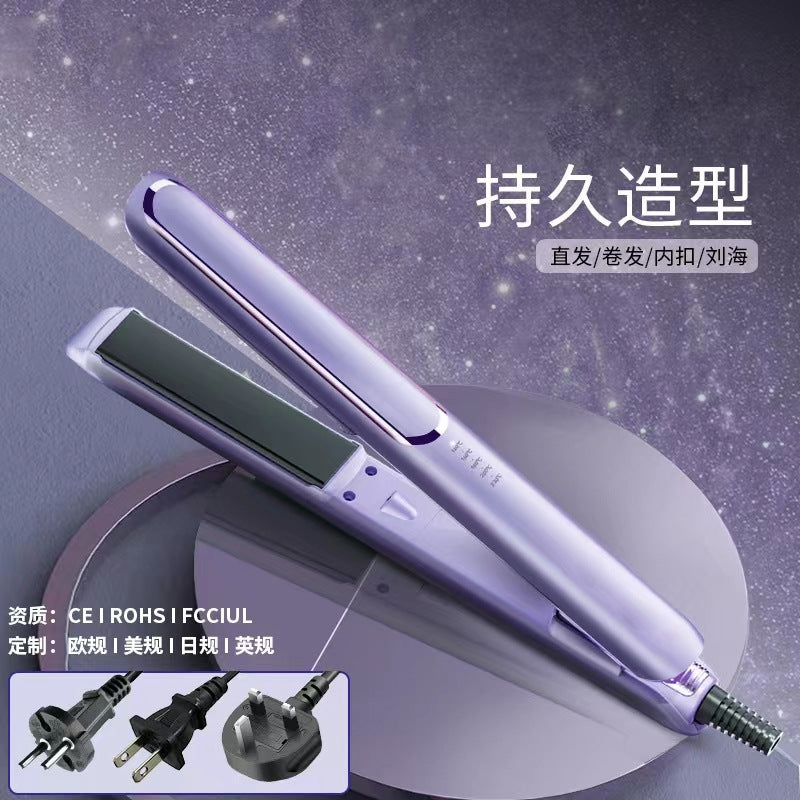 Hair Straightener Curling Rod Electric Splint Straight Hair Splint Straight Hair Straight Rod Mini Straight Wet and Dry Dual-Use Anti-scalding Bangs Inner Buckle - image 1