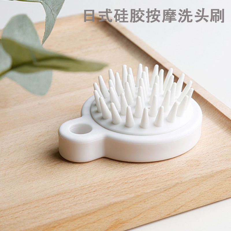 Silicone Shampoo Brush Shampoo Comb Massage Artifact Japanese Style Shampoo Comb Scalp Scratching Head Shampoo Massager - image 1