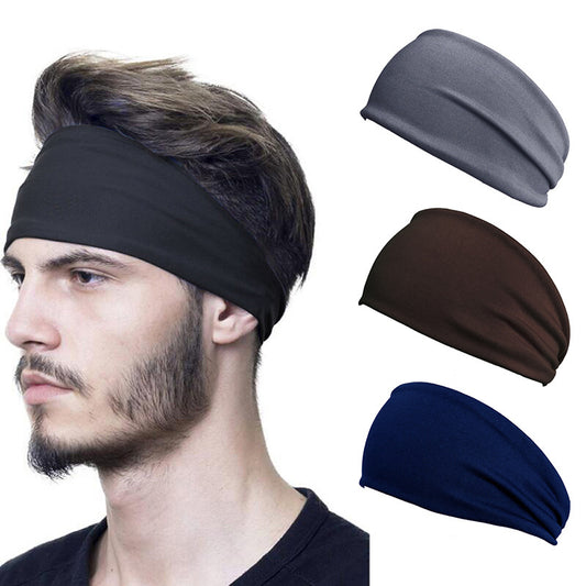 Sports Sweat-Absorbent Headband Running Fitness Forehead Protector Scarf Headband Spring and Summer Outdoor Fitness Headband European and American Style - image 1