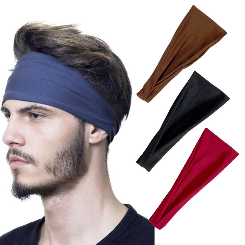 Sports Sweat-Absorbent Headband Running Fitness Forehead Protector Scarf Headband Spring and Summer Outdoor Fitness Headband European and American Style - image 3