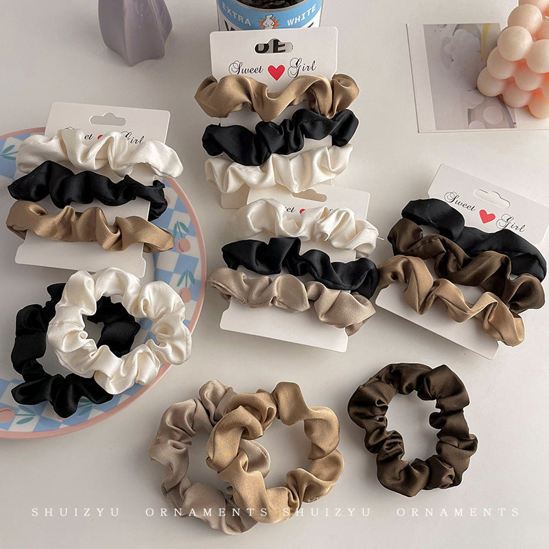 Silk Scrunchie Hair Tie for Women, Rubber Band for Tying Hair, 2026 Trendy New Hair Rope, Durable Hair Accessory - image 1