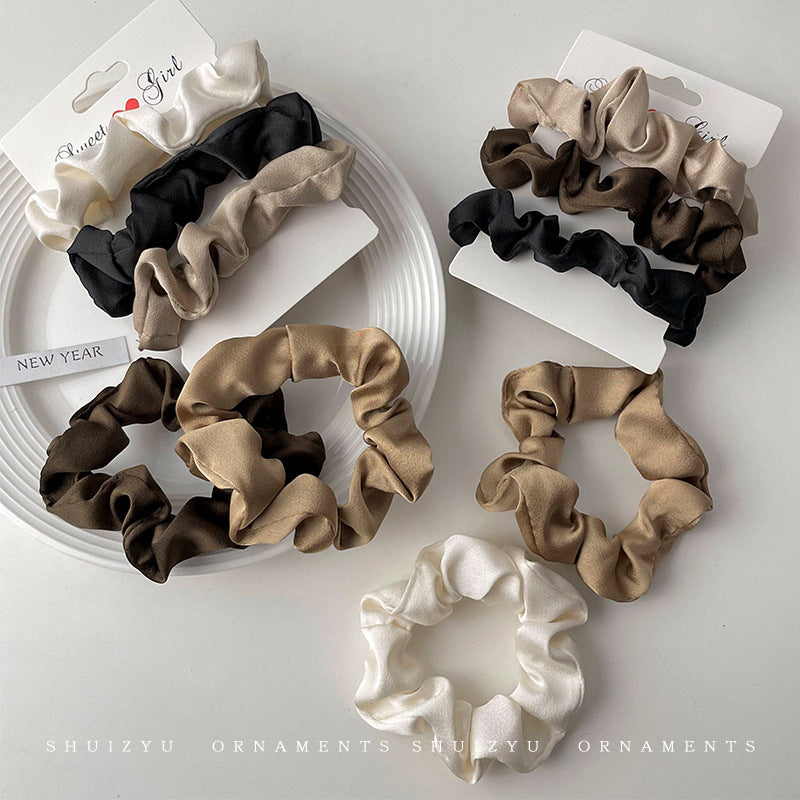 Silk Scrunchie Hair Tie for Women, Rubber Band for Tying Hair, 2026 Trendy New Hair Rope, Durable Hair Accessory - image 2