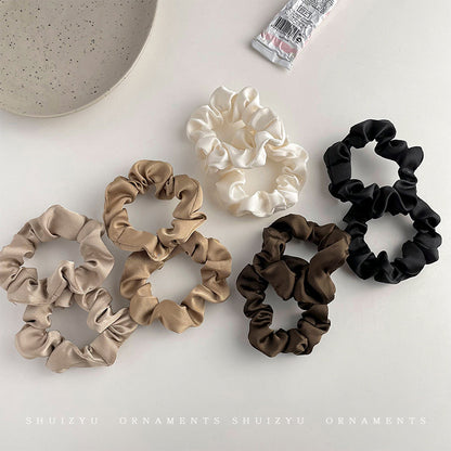 Silk Scrunchie Hair Tie for Women, Rubber Band for Tying Hair, 2026 Trendy New Hair Rope, Durable Hair Accessory - image 3