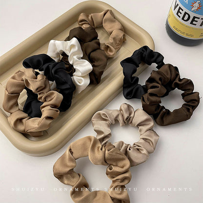 Silk Scrunchie Hair Tie for Women, Rubber Band for Tying Hair, 2026 Trendy New Hair Rope, Durable Hair Accessory - image 4