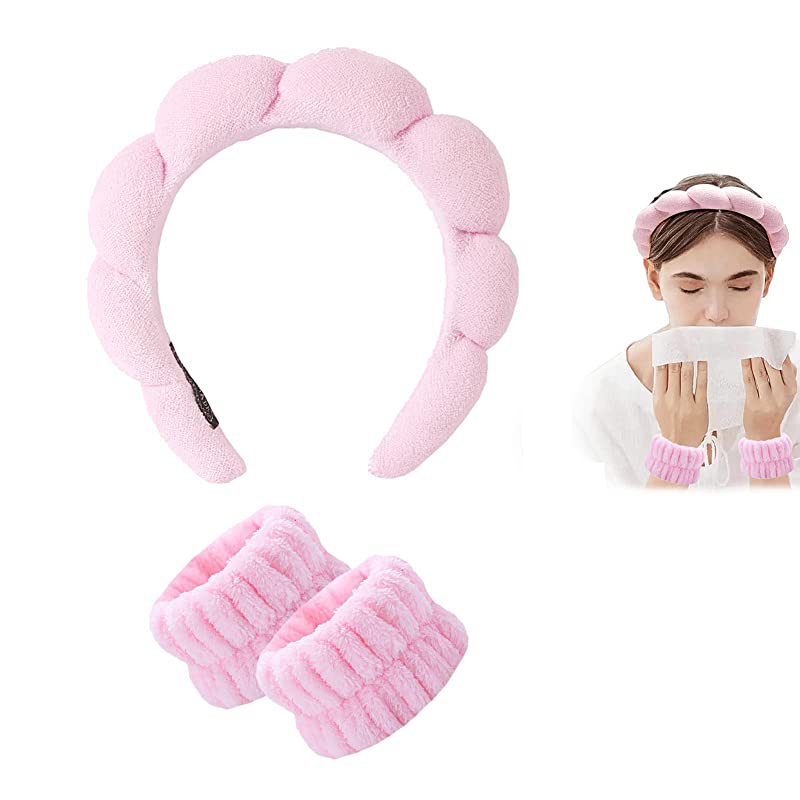 Amazon Cross-Border Cloud Twist Hairband for Women, Plush Headband, Non-Slip Wristband, European and American Hair Accessory Set - image 4