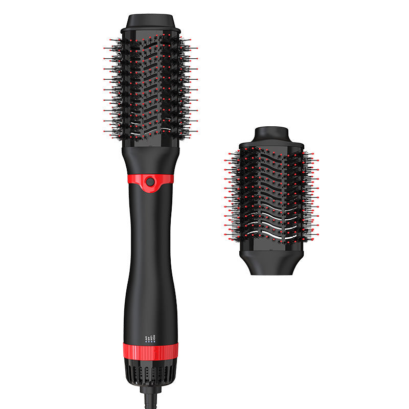 Cross-border multifunctional hot air comb double straight hair comb hair dryer straight roll dual-purpose lazy electric curling iron factory outlet - image 5