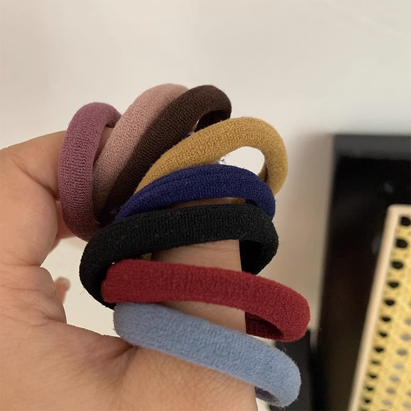 Single wholesale black hair rope hair ring female Korean version of high elastic hair rubber band high ponytail baby hair accessories - image 3