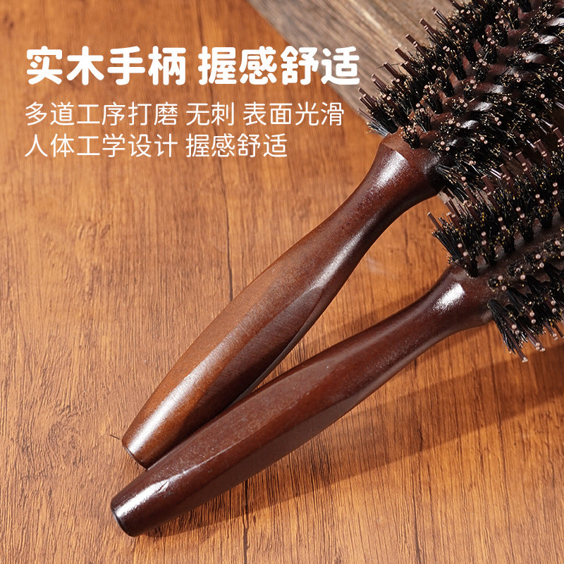 Factory in stock wholesale cost-effective cleaning curling comb bristle Lotus wood heat-resistant straight hair styling hairdressing comb - image 2