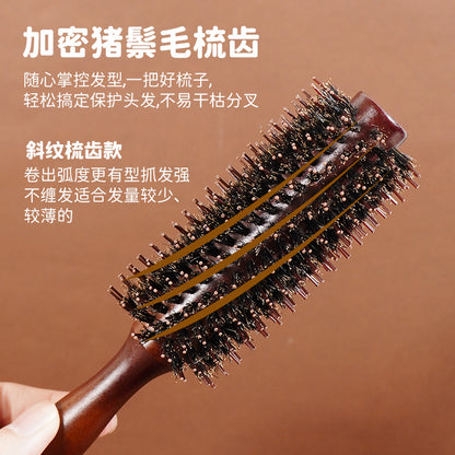 Factory in stock wholesale cost-effective cleaning curling comb bristle Lotus wood heat-resistant straight hair styling hairdressing comb - image 3