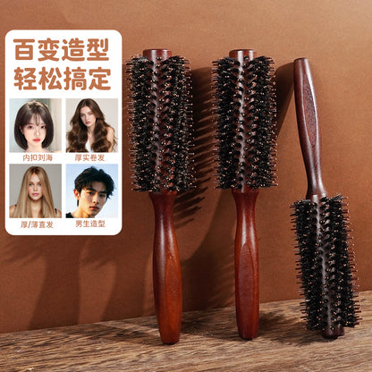 Factory spot Lotus Mane high temperature resistant curly hair comb purple fluffy shape roll comb a variety of hair comb - image 4
