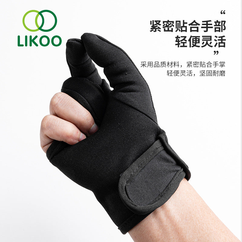 Three-Finger Anti-Scaling Gloves Heat-Insulated Perm Hair Salon Special Splint Curler Three-Finger High-Temperature Gloves - image 2