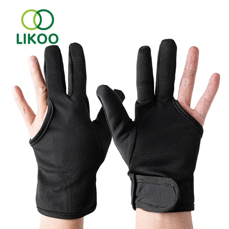 Three-Finger Anti-Scaling Gloves Heat-Insulated Perm Hair Salon Special Splint Curler Three-Finger High-Temperature Gloves - image 5