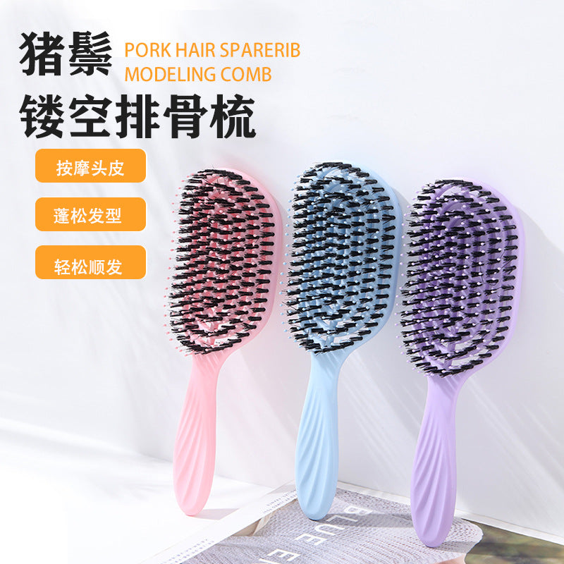 Mane Hair Comb Hairdressing Comb Curly Hair Styling Comb Fluffy Hair Scalp Massage Comb Women's Long Hair Mitigation Comb - image 1