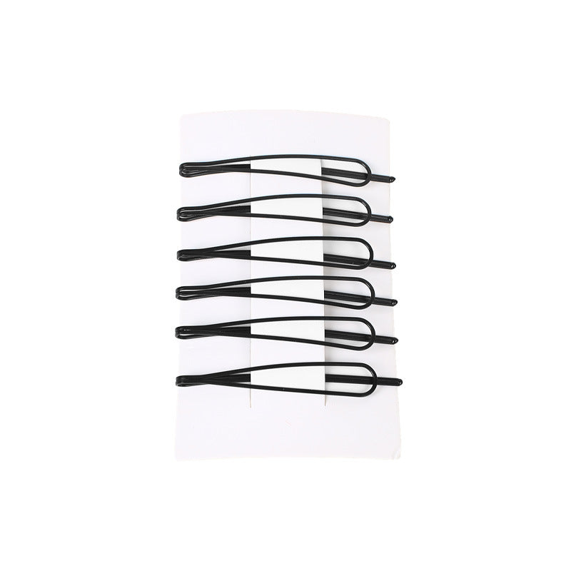 Black simple fixed broken hairpin bangs clip hair clip invisible hairpin short hair clip accessories for women - image 5