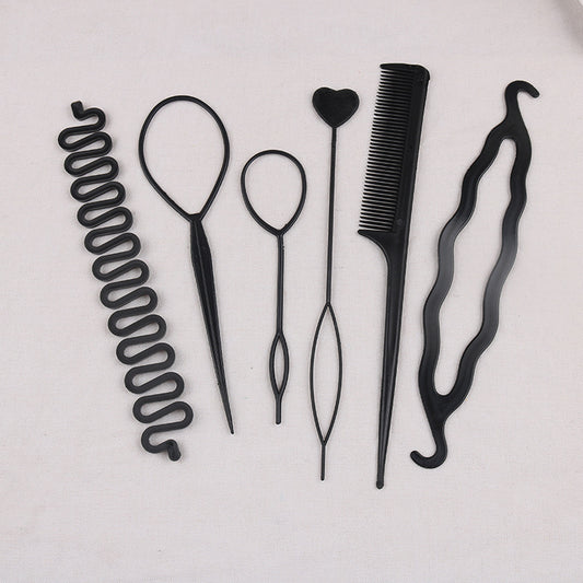 Cross-border hair accessories hair tools invisible hair curler suit lazy balls hair flower Brace shape hair pulling pin - image 1