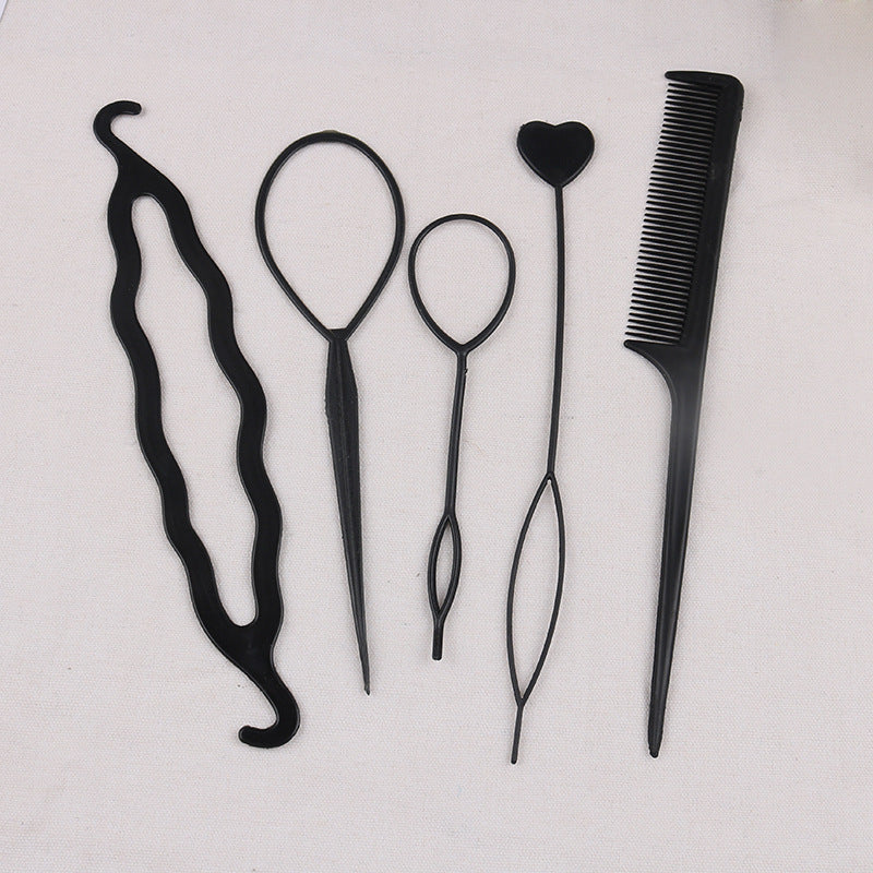 Cross-border hair accessories hair tools invisible hair curler suit lazy balls hair flower Brace shape hair pulling pin - image 2