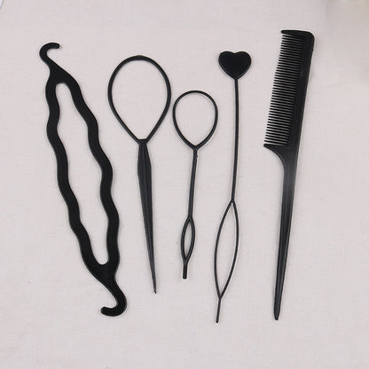 Cross-border hair accessories hair tools invisible hair curler suit lazy balls hair flower Brace shape hair pulling pin - image 2