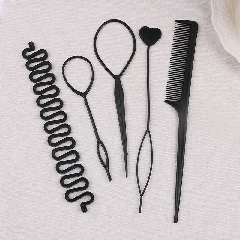 Cross-border hair accessories hair tools invisible hair curler suit lazy balls hair flower Brace shape hair pulling pin - image 4
