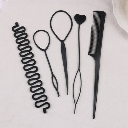 Cross-border hair accessories hair tools invisible hair curler suit lazy balls hair flower Brace shape hair pulling pin - image 4