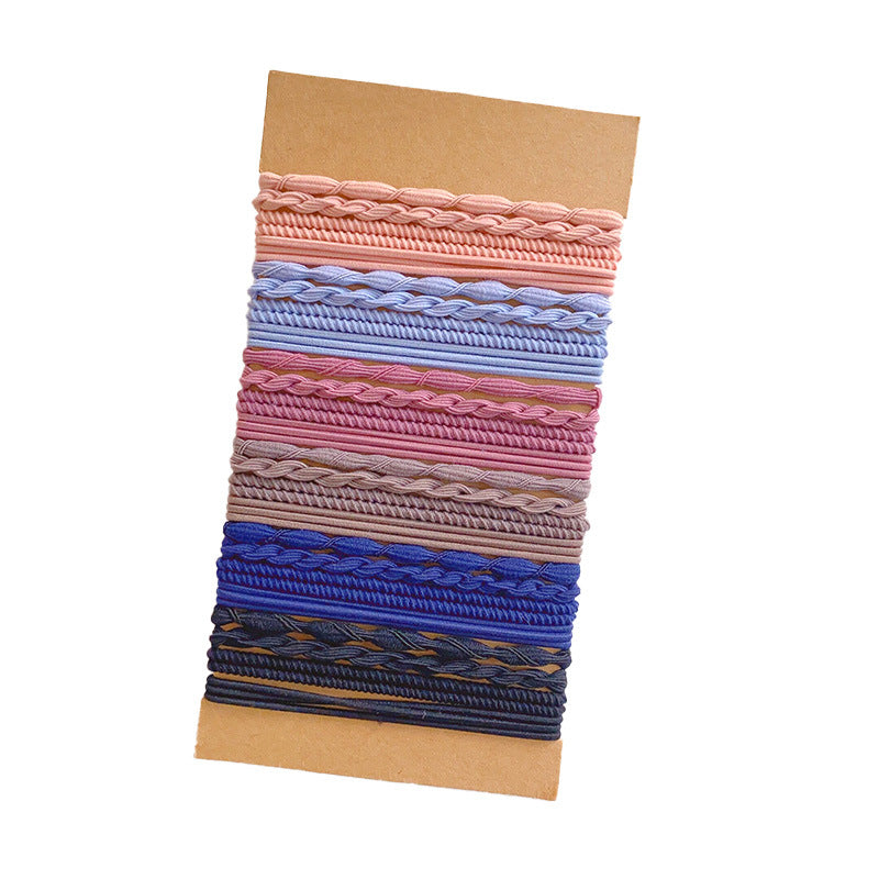 European and American Cross-Border Set Headband Simple Elegant High Elastic Ponytail Hair Rope Bracelet Hair Rubber Band Hair Tie Headwear - image 5