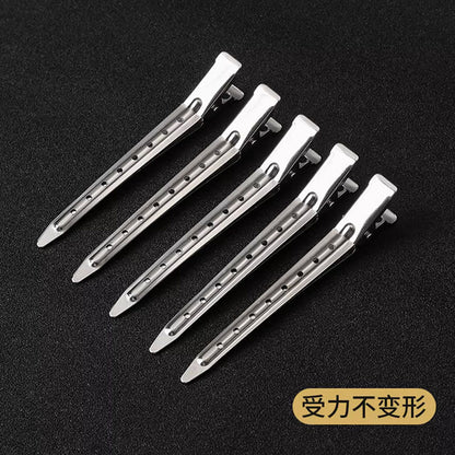 4.5 Styling Hairdressing Duckbill Clip Hand Push Corrugated Clip Partition Clip Hair Clip Hair Root Fluffy Clip Positioning Clip Perm and Dye Hair - image 3