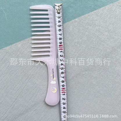23cm large wide tooth perm comb cooked glue durable not easy to break cartoon printing comb home cute hair comb - image 4