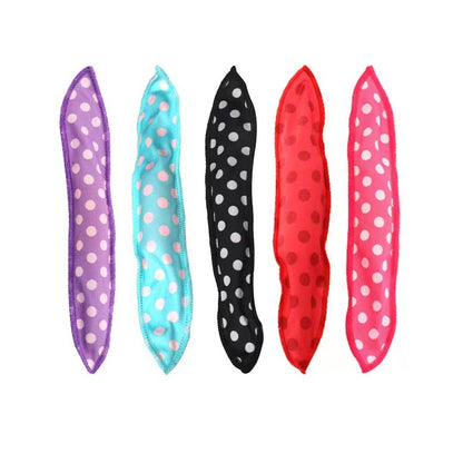 New Polka-Dot Hair Curling Pear Blossom Head Curling Creative Sponge Dry Hair Sleep Curling Iron Lazy Magic Curling Iron - image 5