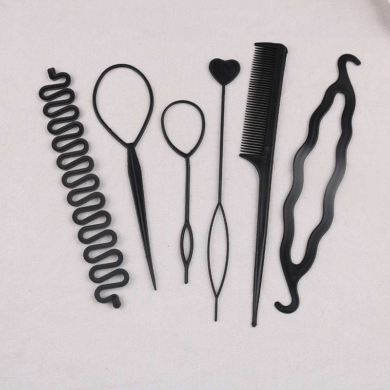 Cross-border hair accessories hair tools invisible hair curler suit lazy balls hair flower Brace shape hair pulling pin - image 2