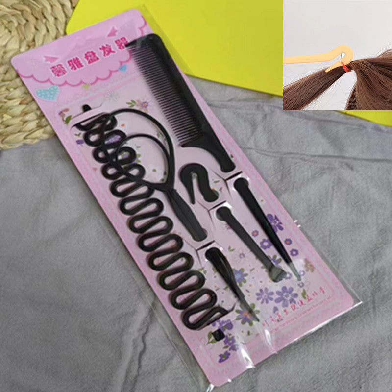 Cross-border hair accessories hair tools invisible hair curler suit lazy balls hair flower Brace shape hair pulling pin - image 3