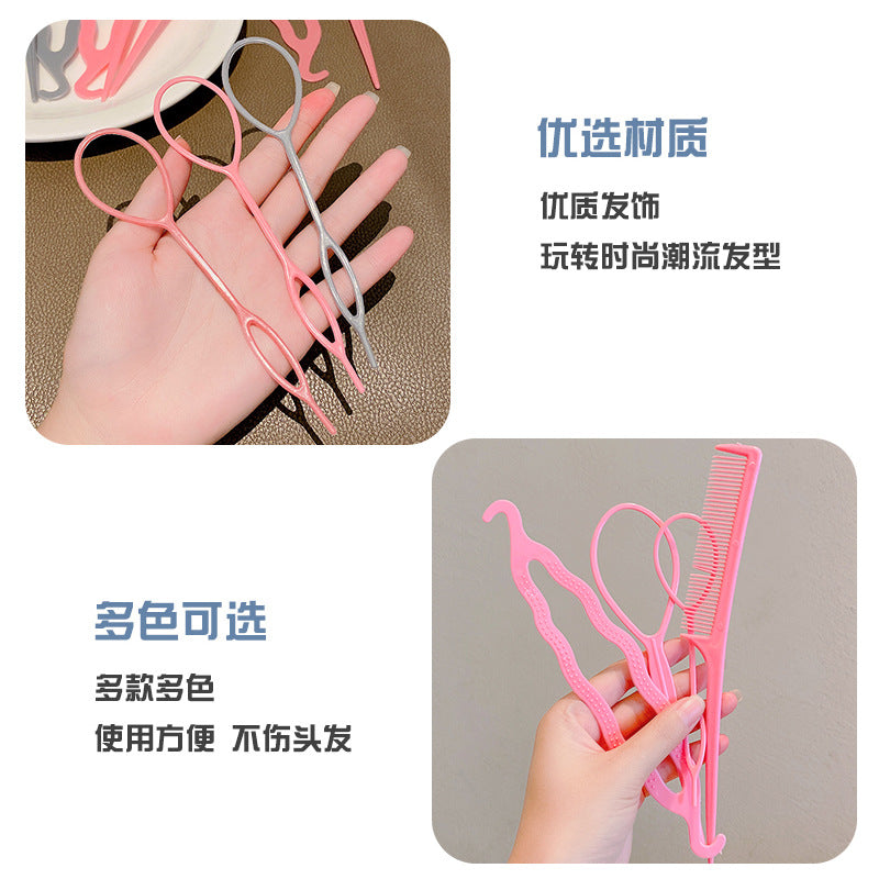 Children's updo artifact 2023 new hair puller hairpin little girl hair braiding tool hair puller hair accessories - image 4