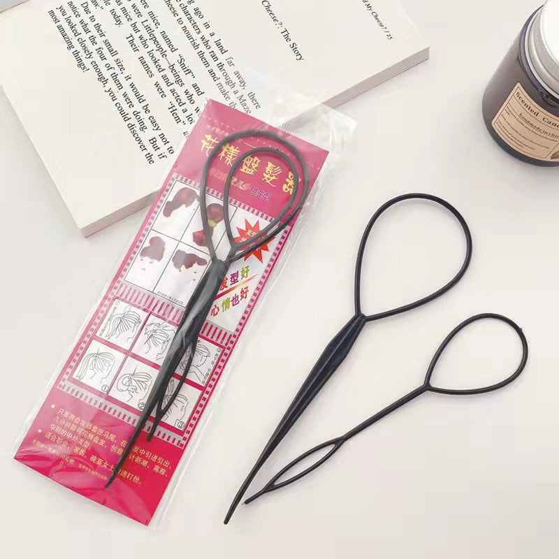 Universal updo hair pulling pin children's hair remover hair pin girls' hair braiding artifact lazy hair tie braids tool - image 1