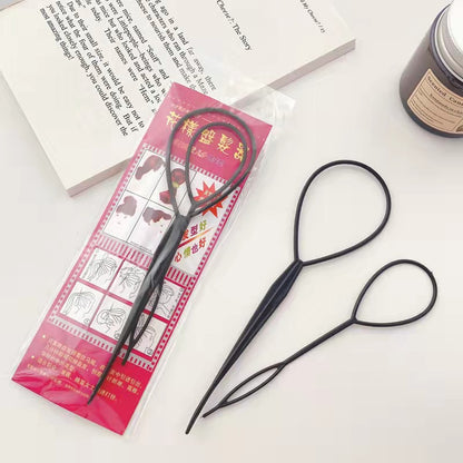 Universal updo hair pulling pin children's hair remover hair pin girls' hair braiding artifact lazy hair tie braids tool - image 1