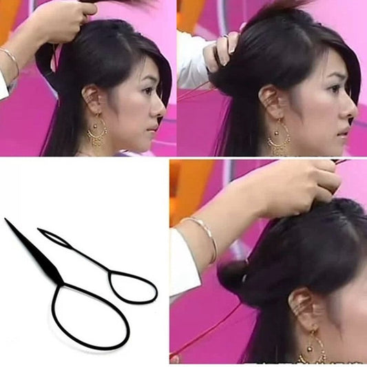 Universal updo hair pulling pin children's hair remover hair pin girls' hair braiding artifact lazy hair tie braids tool - image 2
