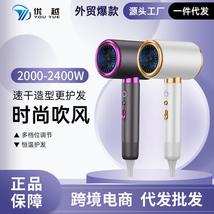 Superior Hair Dryer 2400W High-Power Household Hot and Cold Air Constant Temperature Hair Care Dryer - image 1