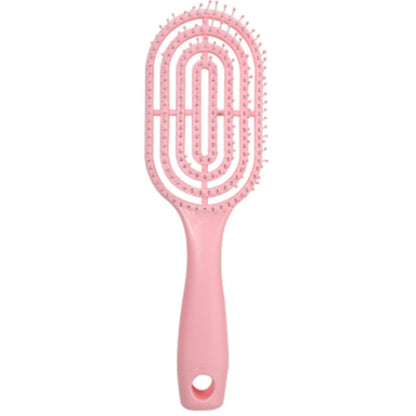 Fluffy Hair Artifact Comb Styling Hollow Long Handle Back Style Comb Curly Hair Rifle Comb Massage Household Big Curved Comb for Women - image 5
