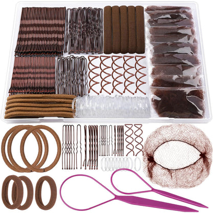 Hair Accessories, Headband, Hair Combination, One-Word Clip, Colorfulful Rubber Band, U-Shaped Clip, Jewelry Wholesale, Boxed Rubber Band Hair Clip Set - image 2