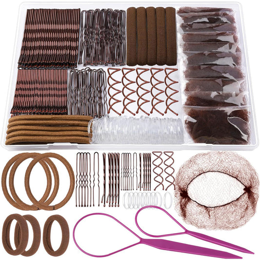 Hair Accessories, Headband, Hair Combination, One-Word Clip, Colorfulful Rubber Band, U-Shaped Clip, Jewelry Wholesale, Boxed Rubber Band Hair Clip Set - image 2