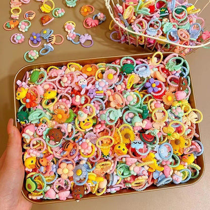 Baby hair band does not hurt hair small rubber band head rope high elastic rubber band girls hair rope headdress children's hair accessories wholesale - image 2