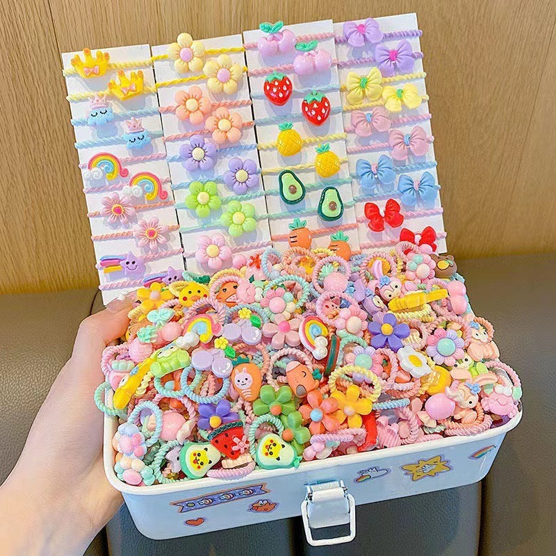 Baby hair band does not hurt hair small rubber band head rope high elastic rubber band girls hair rope headdress children's hair accessories wholesale - image 4
