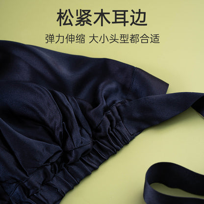 Silk hair drying cap solid color mulberry silk hair care Anti-manic absorbent headscarf shower cap home confinement cap nightcap - image 4