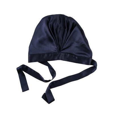 Silk hair drying cap solid color mulberry silk hair care Anti-manic absorbent headscarf shower cap home confinement cap nightcap - image 5