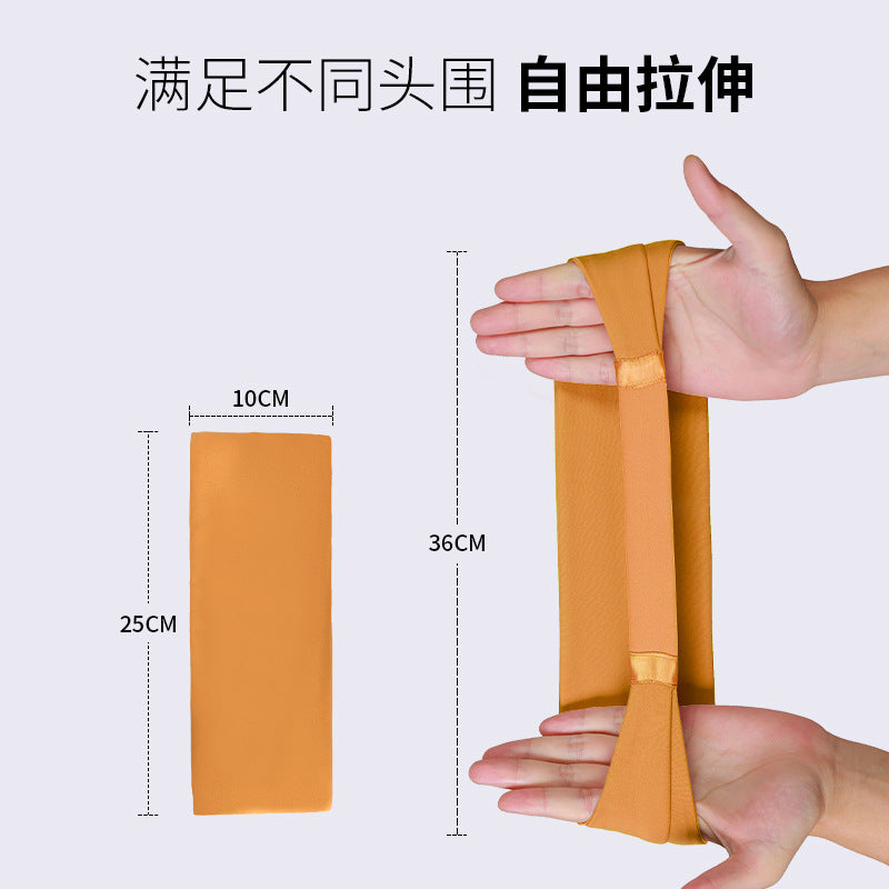 Double 6 Yarn Nylon Nude Skin-Friendly Headband High Elastic Sweat-Absorbent Antiperspirant Sports Headband Yoga Headband Daw035 - image 3