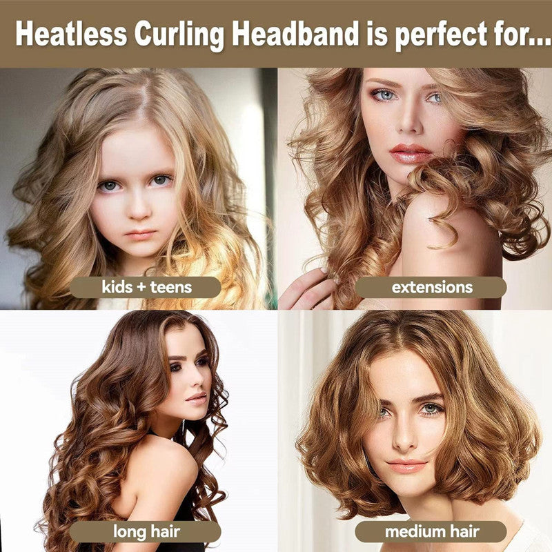 European and American hot sale non-hot lazy artifact hair curler sponge foam sleep curler big wave roll four-piece set - image 3