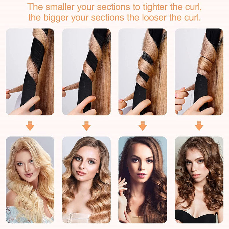 European and American hot sale non-hot lazy artifact hair curler sponge foam sleep curler big wave roll four-piece set - image 4