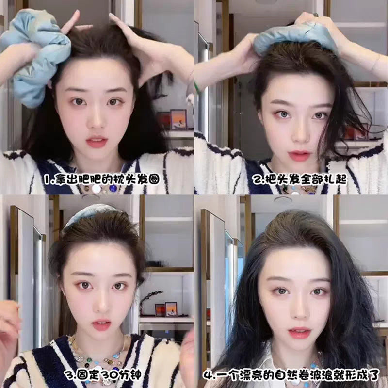Korean-Style Silk Hair Tie Oversized Scrunchie for Women 2025 High Bun Elegant Non-Damaging Hair Rope - image 2